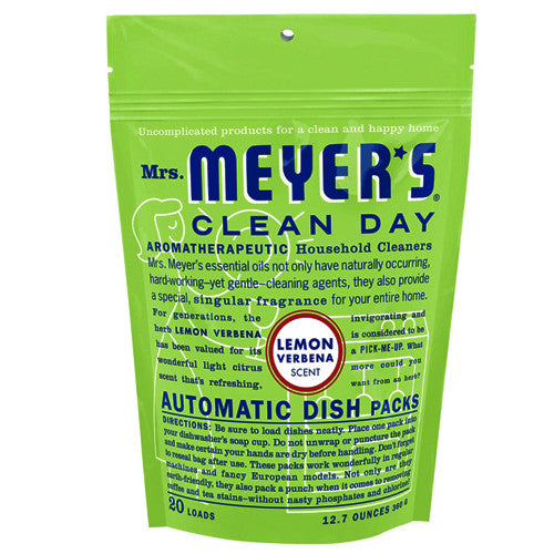Mrs. Meyers Clean Day Automatic Dish Packs 20 Loads, Lemon Verbena - 12.7 Oz